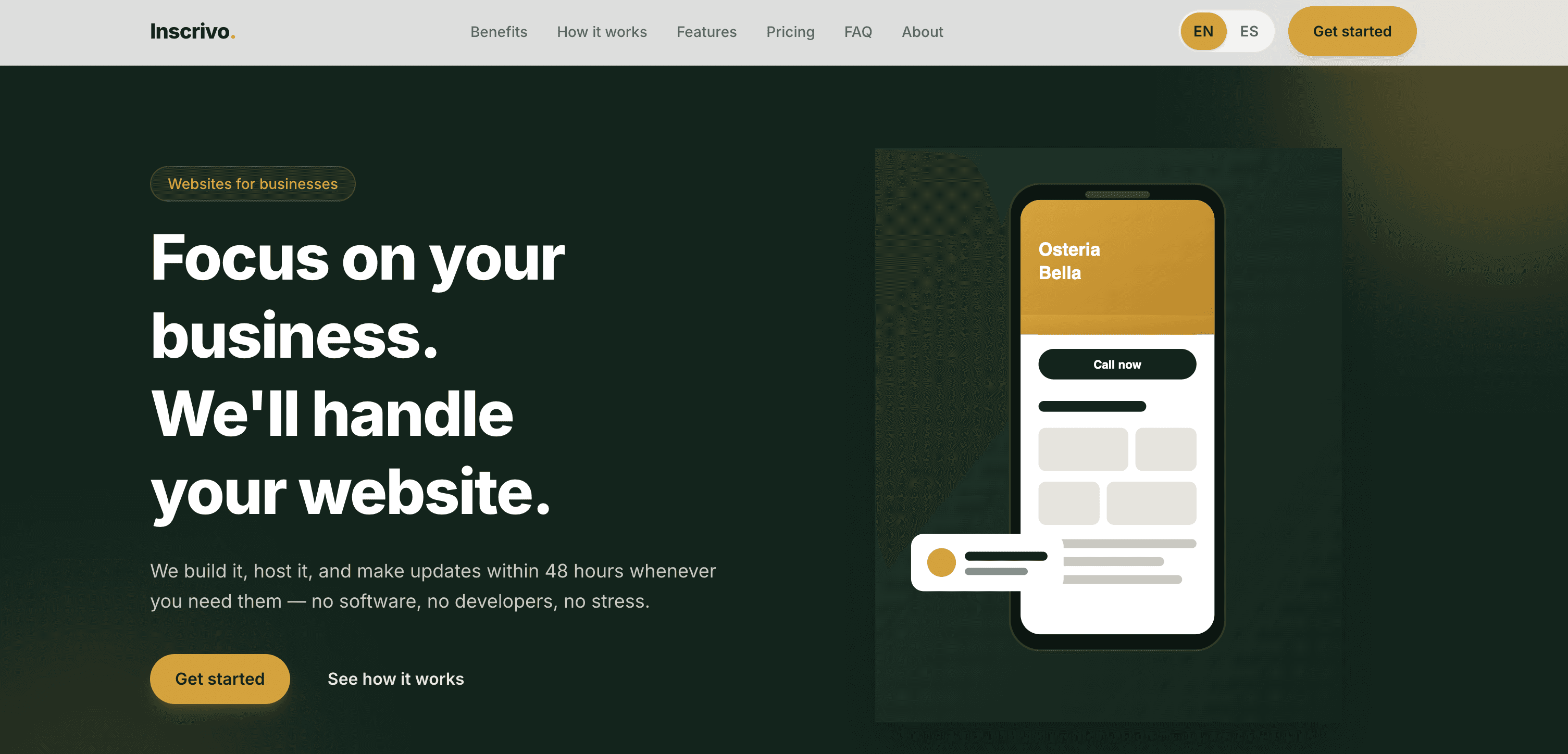 Inscrivo website
